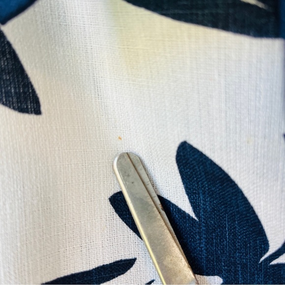 Leslie Belle Petite Navy and White Floral Swing Blazer - Picture 8 of 10